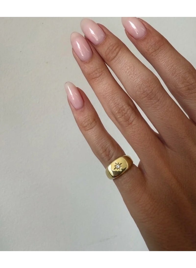 starburst pinky ring 2.0 (gold plated)