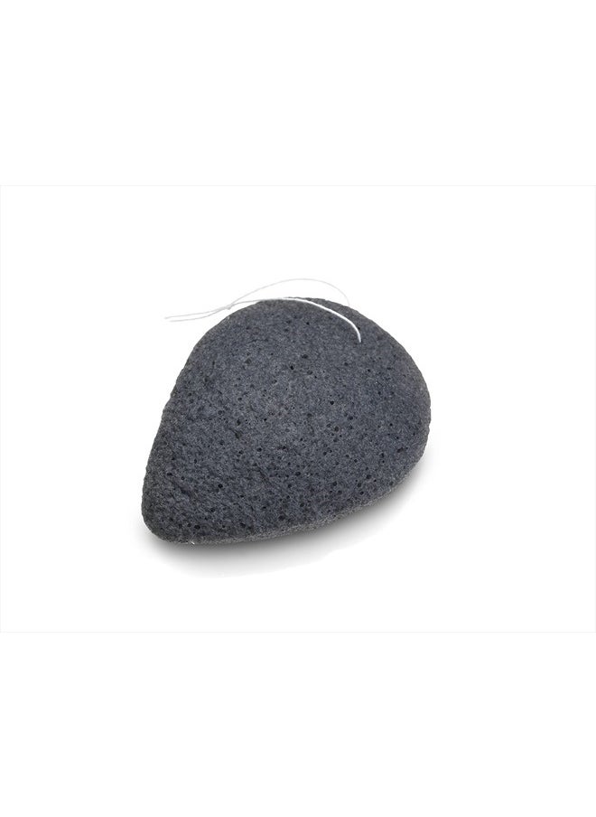 THE FACE SHOP - THE FACE SHOP Daily Beauty Tools Charcoal & Konjac Cleansing Puff | Effectively Remove Impurities with Elxcellent Absorbing Properties | Gently Exfoliates Skin for Clearer Complexion | 1 ct.,K-Beauty - Image 1