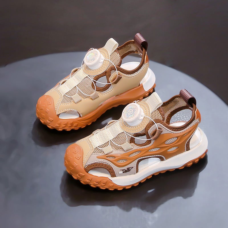 Children'S Sandals Boys And Girls Non-Slip Toe Sandals Breathable Beach Shoes - Image 4