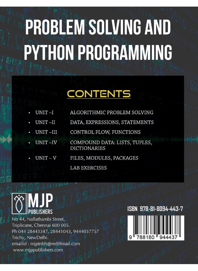 PROBLEM SOLVING AND PYTHON PROGRAMMING  - Image 2