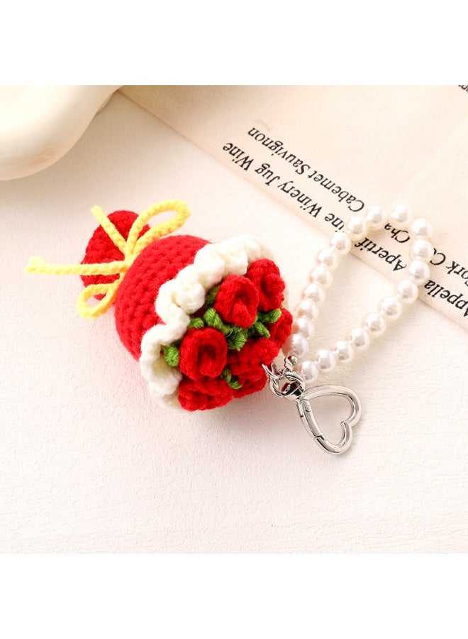 NIBEMINENT Phone Charm/ Chain Strap for Women Girls, Yarn Hook Knitting Cell Phone Case Lanyard Wrist Strap