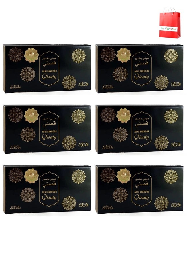 Nabeel 6Pcs Nabeel Mini Bakhoor Qisaty Incense 36 GM - Image 1