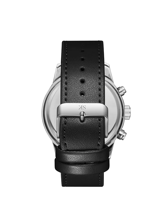 KENNETH SCOTT Men's Black  Dial Analog Watch - K24121-SLBBK