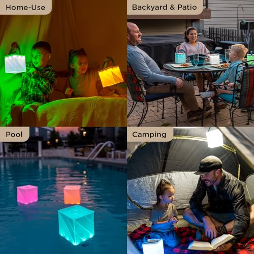 LuminAID Nova Colors Solar Camping Lantern - Twist-to-Inflate LED Lamp with 8 Color Modes Perfect for Camping, Hiking, Travel and More - Emergency Light for Power Outages, Hurricane, Survival Kits - Image 4