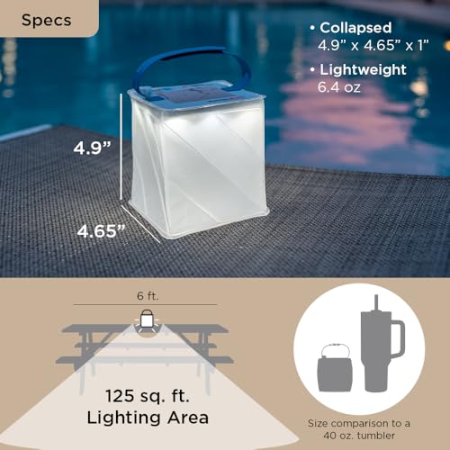 LuminAID Nova Colors Solar Camping Lantern - Twist-to-Inflate LED Lamp with 8 Color Modes Perfect for Camping, Hiking, Travel and More - Emergency Light for Power Outages, Hurricane, Survival Kits - Image 5
