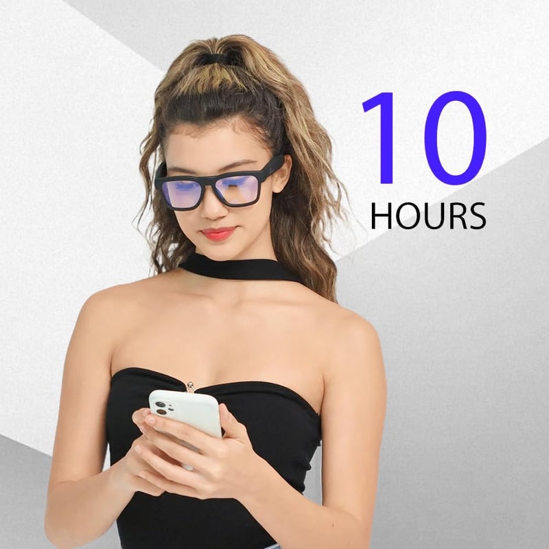 OhO sunshine OhO Smart Glasses,Polarized Sunglasses with Bluetooth Speaker,Athletic/Outdoor UV Protection and Voice Control,Unisex(Transitional Blue Light Lens) - Image 3