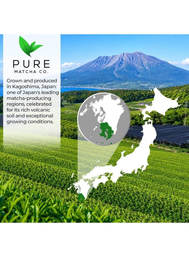 Pure Matcha Co | Premium Organic Ceremonial Grade Matcha Green Tea Powder | Authentic Japanese Origin | Sugar Free | 30g, 1.06oz - Image 3