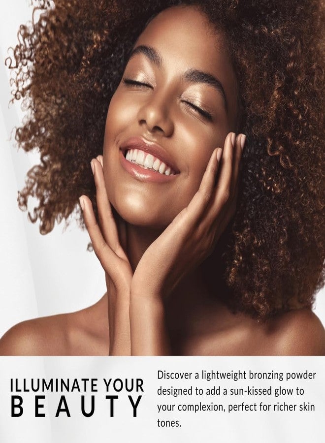 Flori Roberts Bronzer by Flori Roberts, Sheer Finish Bronzing Powder Makeup for Women of Color or Deeper Skin Tones, Contours and Highlights for Sun Kissed Glow - Image 2