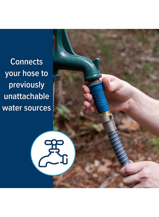 Camco Camco Water Bandit - Easily Connect Your RV Water Hose to Damaged or Stripped Faucet Threads or Faucets without Thread - Features a Highly Flexible Silicone-Polymer Sleeve (22484) - Image 1