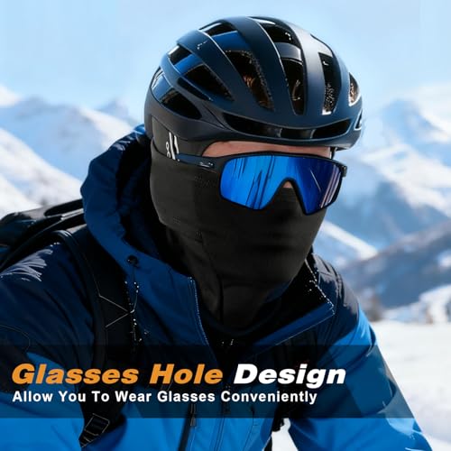 HEGGCOOE Balaclava Ski Mask for Men Women,Windproof Thermal Winter Face Mask for Cold Weather Skiing Cycling Snowboarding - Image 3