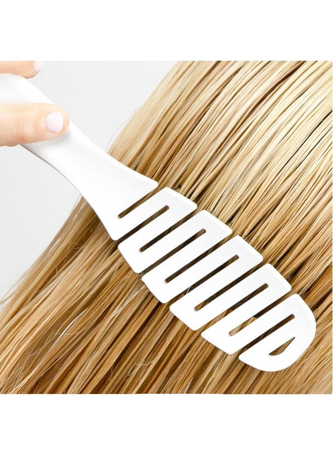 Calista Smoothie Brush Wet Or Dry Hair Flex Brush For Detangling For All Hair Types (White) - Image 3