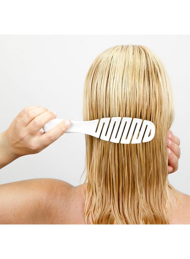 Calista Smoothie Brush Wet Or Dry Hair Flex Brush For Detangling For All Hair Types (White) - Image 4