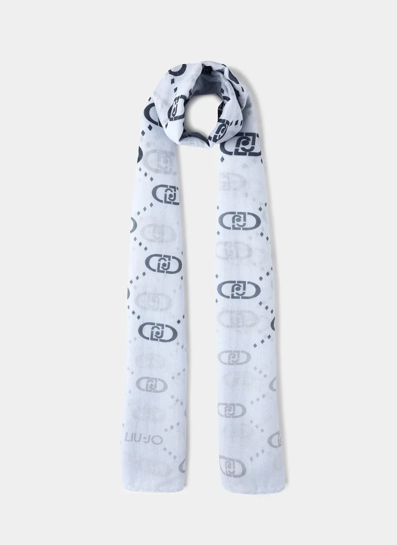 ليو جو وشاح جاكار بنقشة شعار الماركة