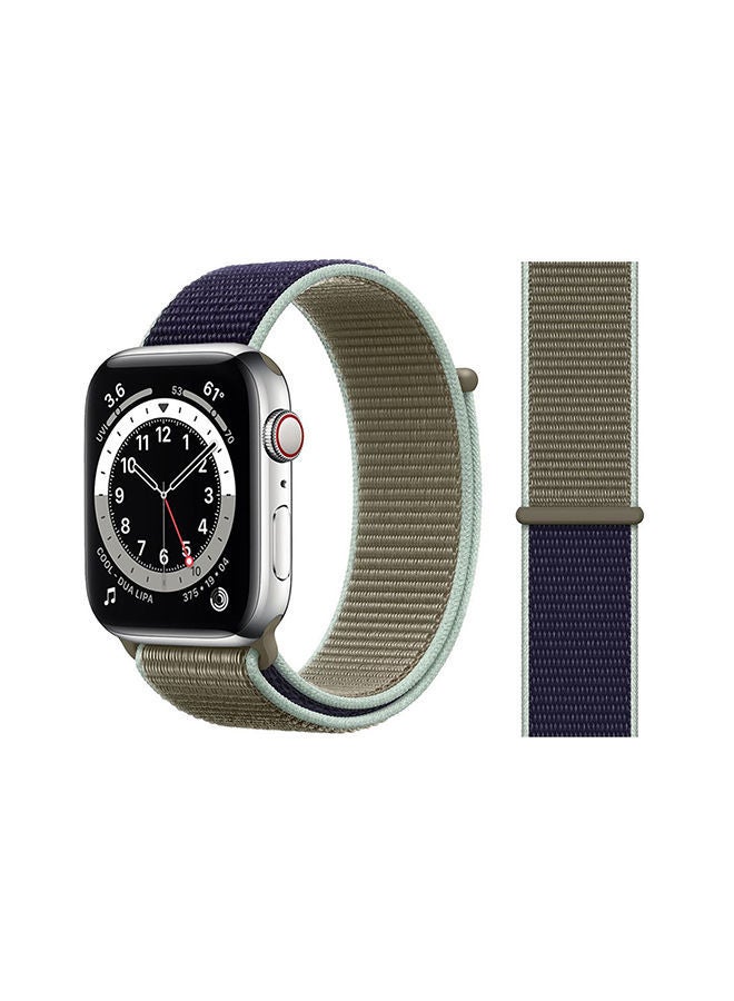 نيبمينينت سوار بديل لساعة أبل سلسلة 6/SE/5/4/3/2/1 كاكي جديد