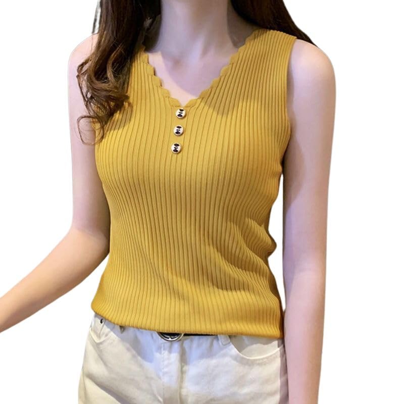 BROGBUS Women's Summer Camisole Women Tank Top Korean Style Casual Tops Female Tee - Image 1