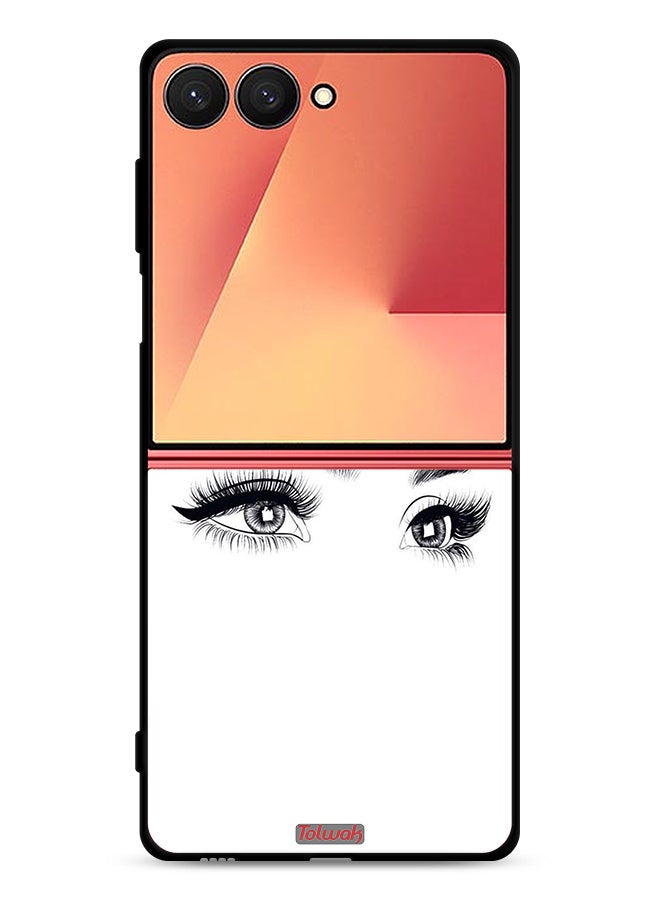 Tolwak Samsung Galaxy Z Flip7 Protective Case Cover Eyes Art - Image 1