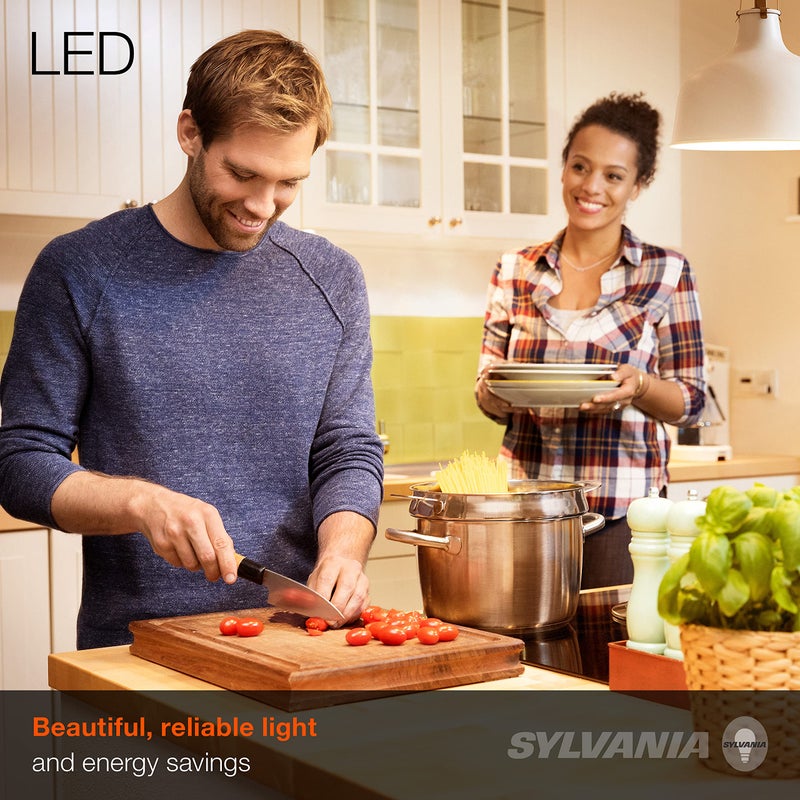 LEDVANCE Sylvania ECO LED A19 Light Bulb, 60W Equivalent Efficient 9W, 7 Year, 750 Lumens, Medium Base, Frosted, 2700K, Soft White - 24 Pack (40986) - Image 2
