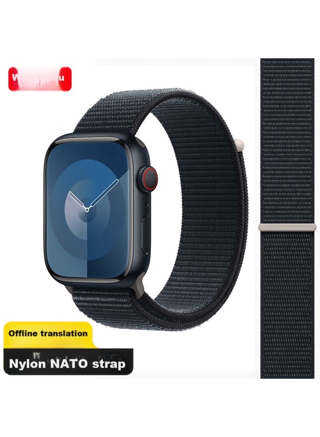 Wei Qiantu Weiqiantu Compatible Apple Watch Band For Apple Iwatch S10/9/8, Nylon Loop Braided Se2/ultra Band, 42/44/45/49mm - Image 1