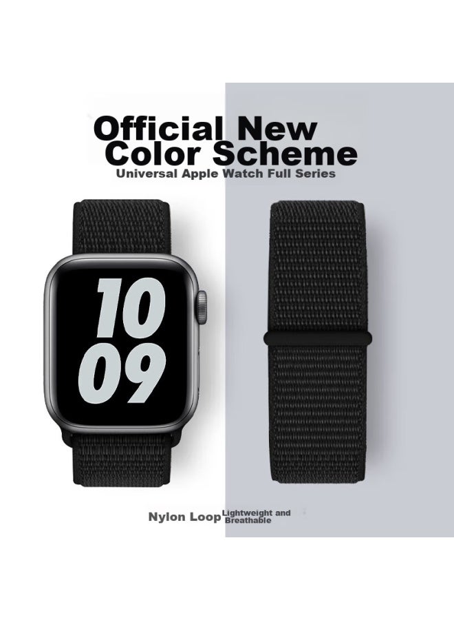 Wei Qiantu Weiqiantu Compatible Apple Watch Band For Apple Iwatch S10/9/8, Nylon Loop Braided Se2/ultra Band, 42/44/45/49mm - Image 3