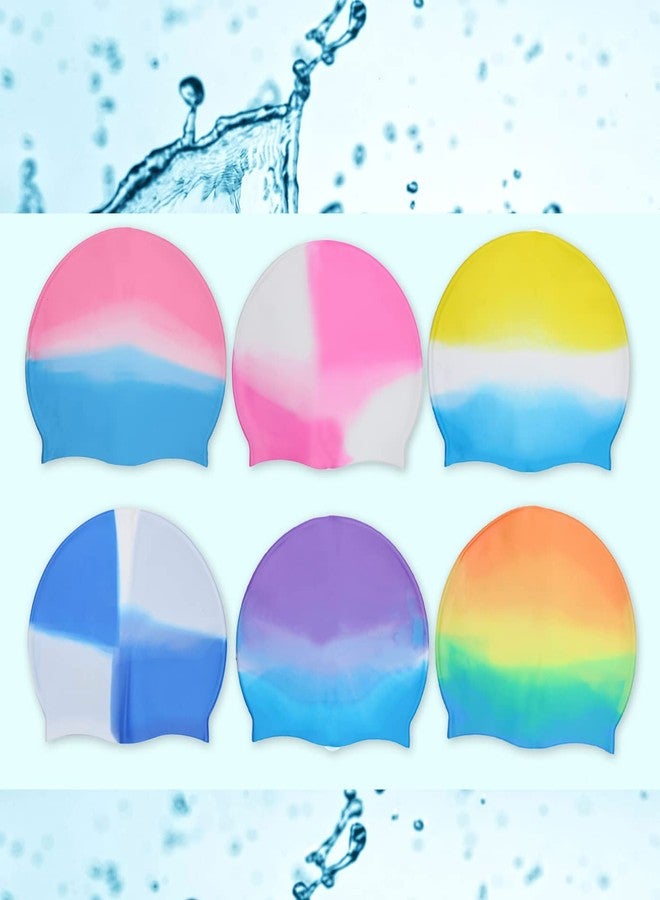 Confidence Colorful Swimming Water Protection Hair Cap Set of 1 - Image 5