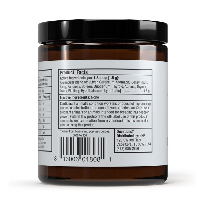 Dr. Mercola Bark & Whiskers Female Glandular Support, 4 Oz. (113 g), 75 Scoops, Supports Healthy Hormone and Organ Function, Veterinarian Formulated, Non-GMO, Dr. Mercola - Image 2