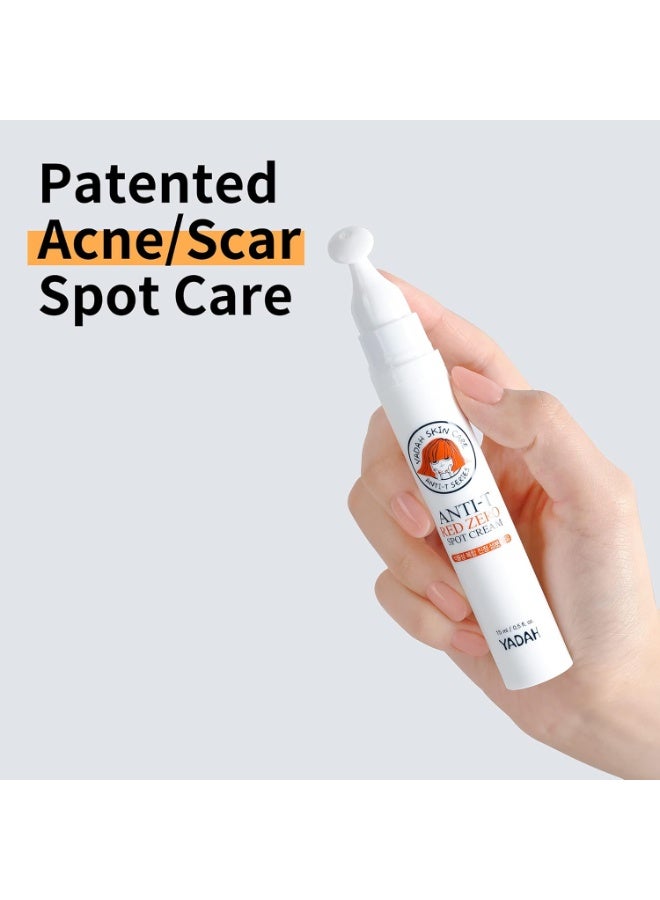 يادا كريم ياداه ريد زيرو سبوت لعلاج حب الشباب – تطبيق سهل، تركيبة نباتية 100% بالنياسيناميد، لعلاج البثور، الرؤوس البيضاء، وآثار الندوب. - Image 2