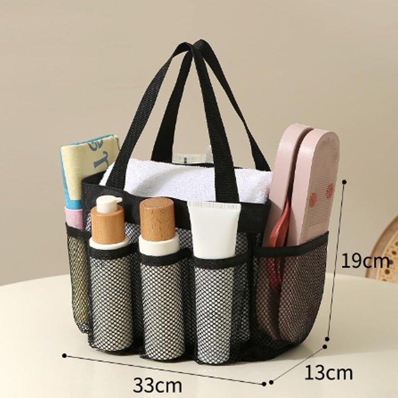 Large Mesh Shower Toiletry Bag With Pocket Hanging Hook Quick Dry Travel Gym - Image 3