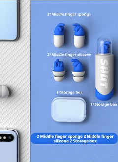 2 Pairs Ear Plugs for adluts– Ultra-Comfy Reusable Noise-Reducing Earplugs For Sleep Deep Focus swimming  Travel  Noise Sensitivity Flexible Hearing Protection  Customizable Fit  24dB (SNR) Noise Reduction