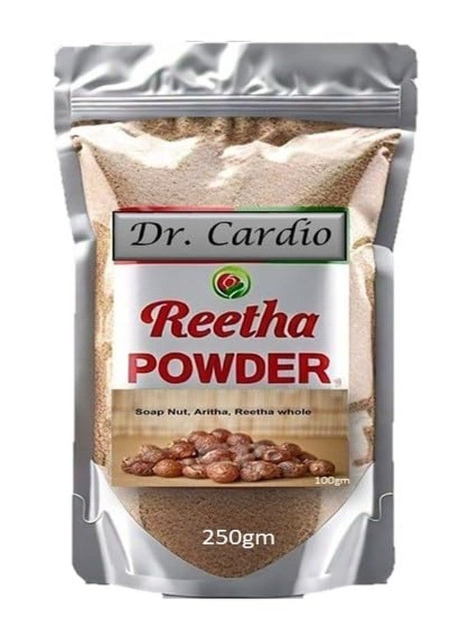 Dr Cardio مسحوق الريثا العضوي للتحكم في تجعد الشعر من دكتور كارديو | منظف شعر طبيعي 100% | 250 غرام | يمنح الشعر لمعاناً ويرطبه | تركيبة خالية من المواد الكيميائية - Image 1