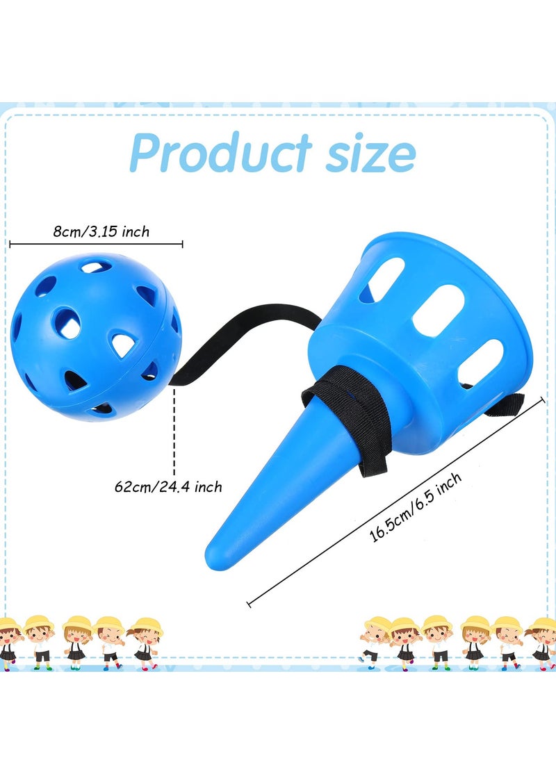 Excefore Throw and Catch Ball Set Game Kids Ball and Cup Hand Eye Coordination Outdoor Indoor Game Activities for Children, Beach Toys for Kids Age 5+ and kindergarten (10 sets) - Image 5