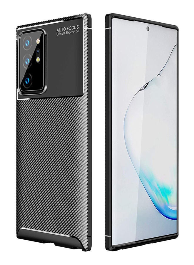 NIBEMINENT For Samsung Galaxy Note 20 Ultra Case, [Carbon Fiber Lightweight] [Antislip] [Antiscratch] Flexible Protective Cover Black - Image 1