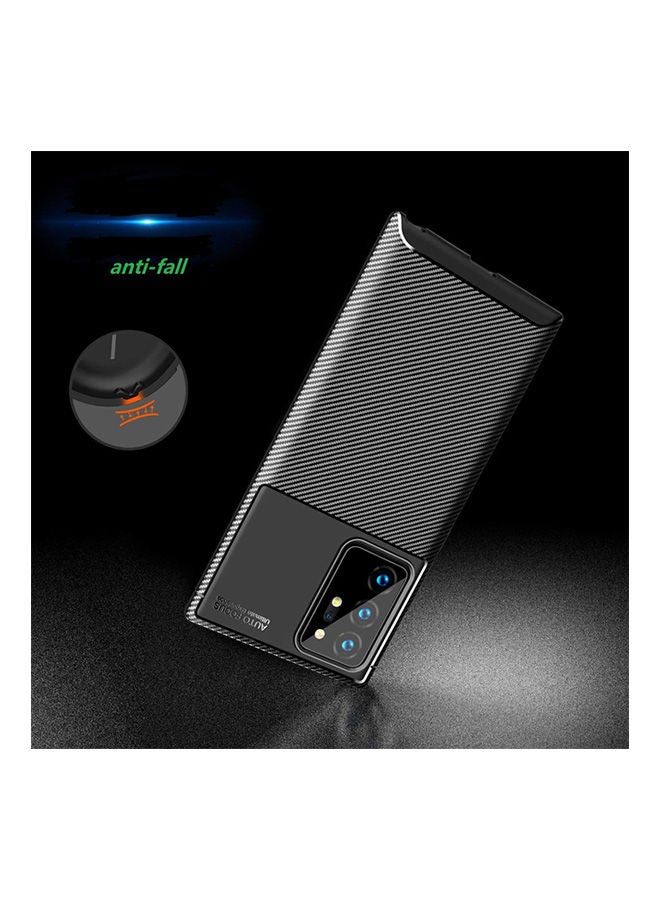 NIBEMINENT For Samsung Galaxy Note 20 Ultra Case, [Carbon Fiber Lightweight] [Antislip] [Antiscratch] Flexible Protective Cover Black - Image 2