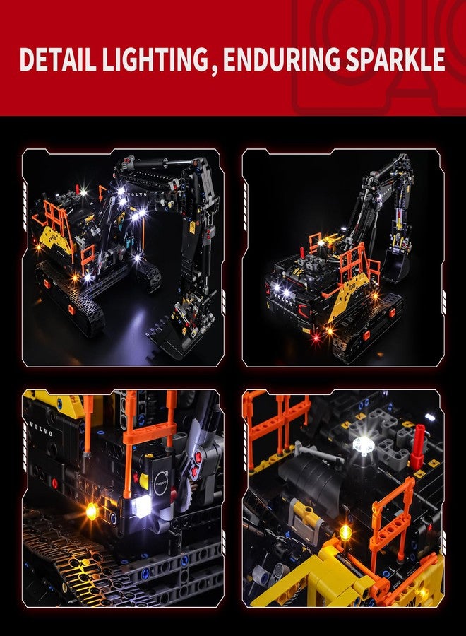 BRIKSMAX 2.0 Light Kit Compatible with Lego Technic Volvo EC500 Hybrid Excavator 42215 Building Sets- LED Lighting Kits (Accessories Only), Cable-Hiding Tech for Display, Gifts & Collectors - Image 4