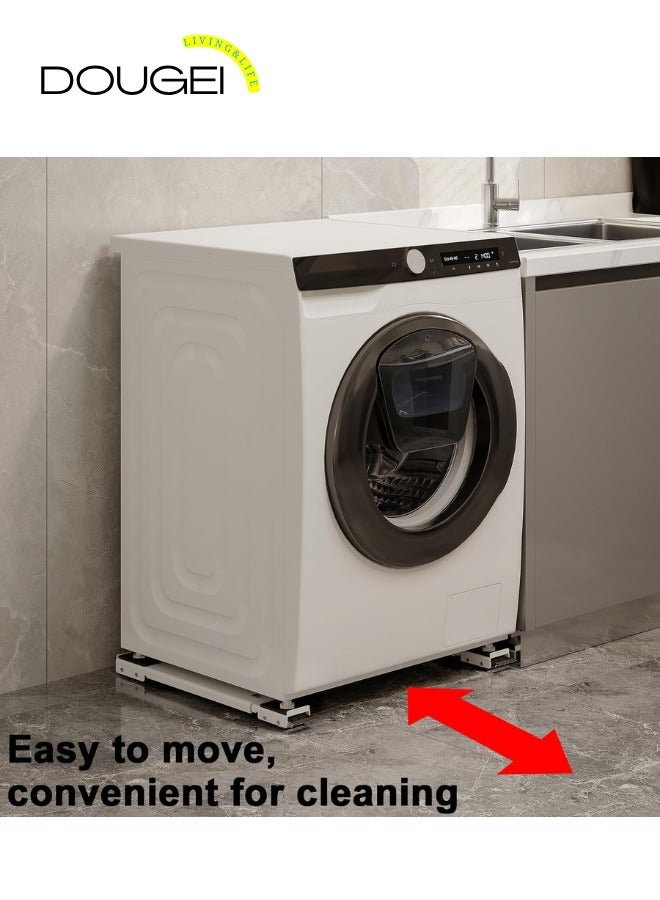 DOUGEI Appliance Rollers Heavy Duty, Max 72cm, Second Generation Extendable Appliance Rollers Mobile Washing Machine Base Easily Move Washing Machines, Dryers, Refrigerators, Furniture (White) - Image 2