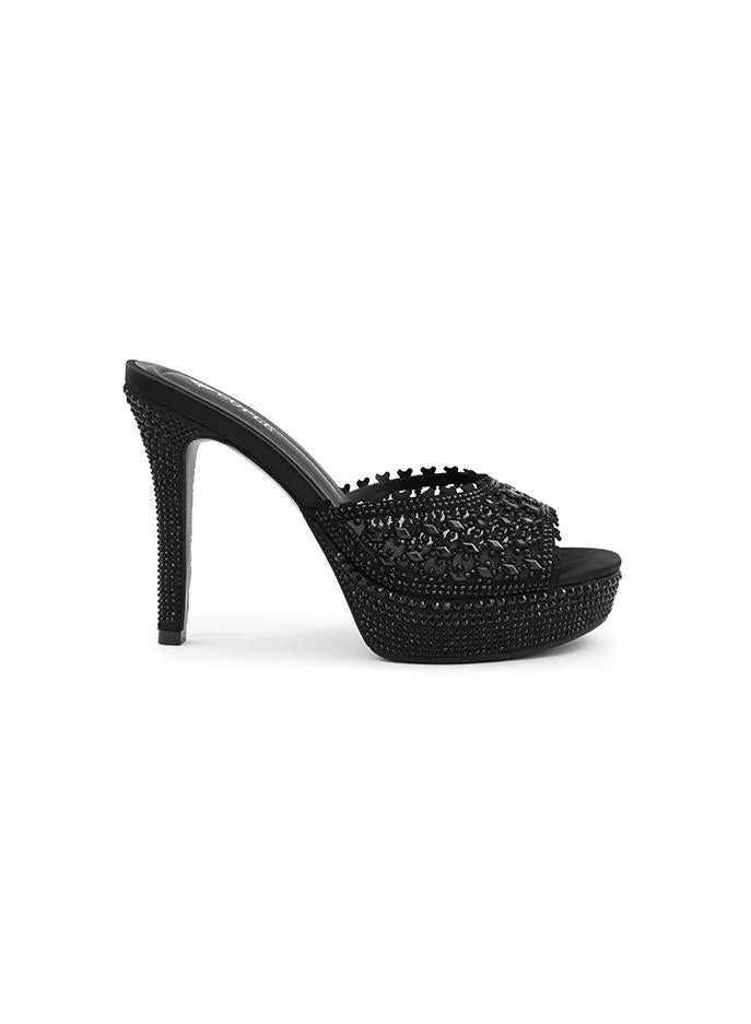 Cuple Cuple Embellished Platform Heeled Sandals
