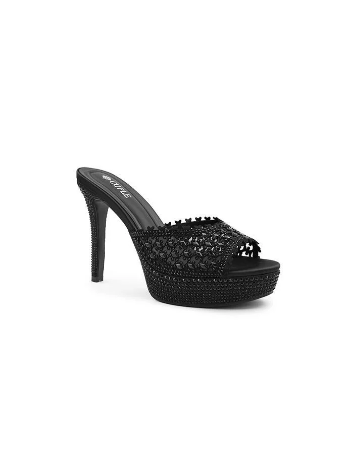 Cuple Cuple Embellished Platform Heeled Sandals