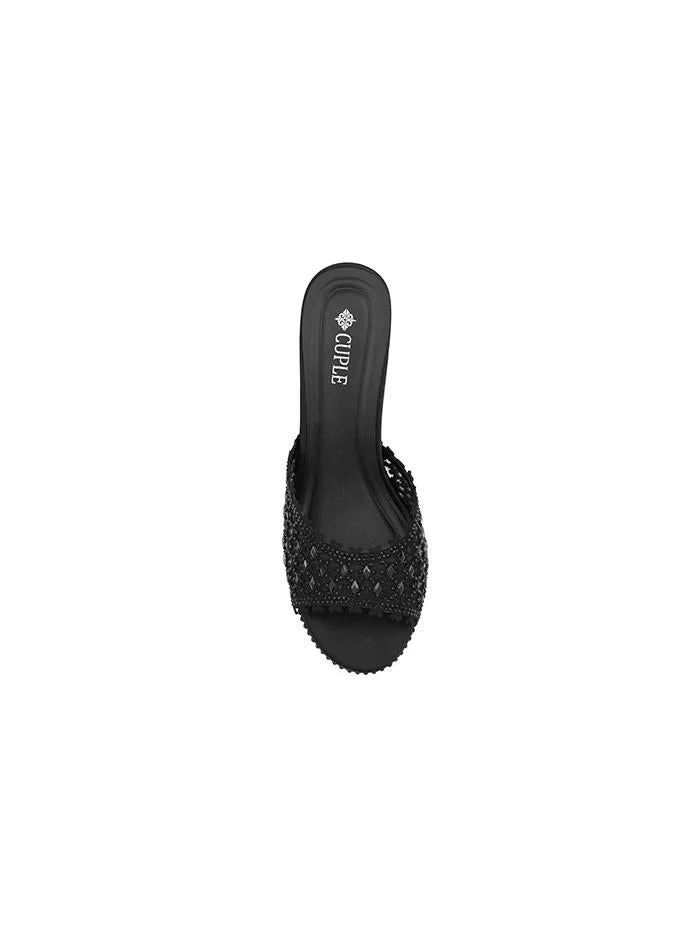 Cuple Nude Cuple Embellished Platform Heeled Sandals for Women | Best Price UAE
