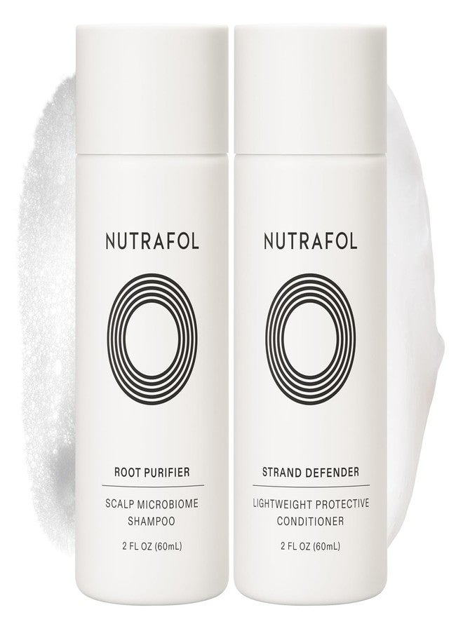 Nutrafol Shampoo and Conditioner, Full of Strength Gift Set in Travel Size, Cleanse and Protect Hair and Scalp, Improves Hair Volume, Strength and Texture, Physician-formulated - 2 Fl Oz Bottles - Image 1