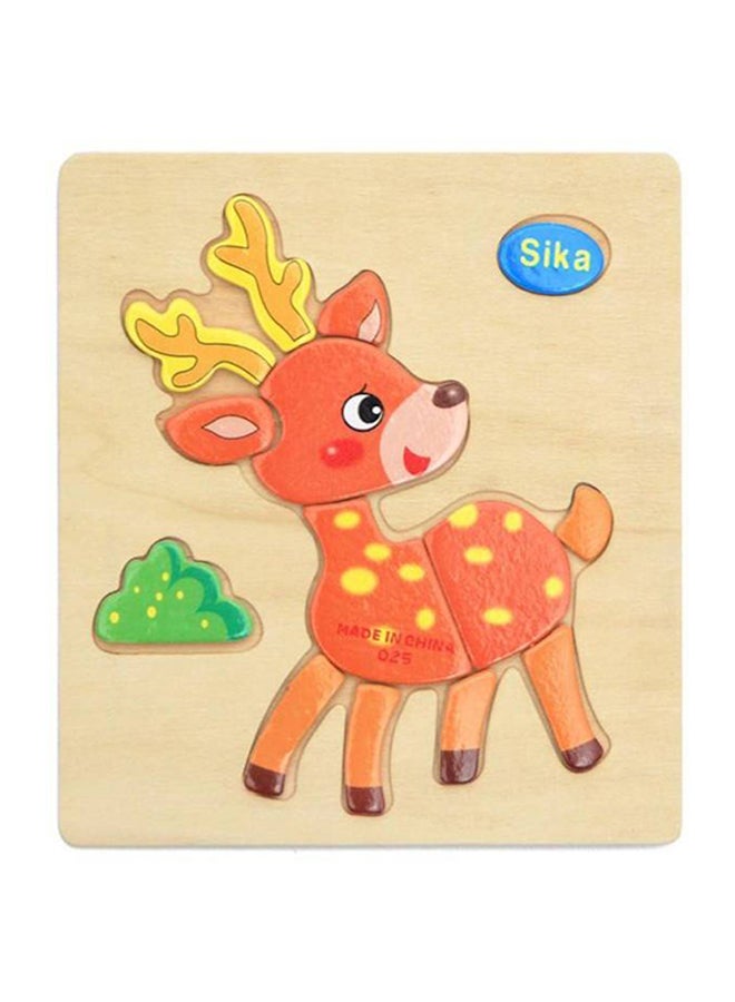 لعبة تركيب الصور المقطعة الخشبية ثلاثية الأبعاد مكونة من 4 قطع - Image 2