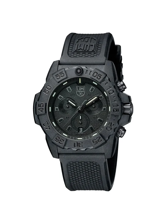 Luminox Men's Chronograph Round Shape Rubber Wrist Watch XS.3581.BO - 45 Mm