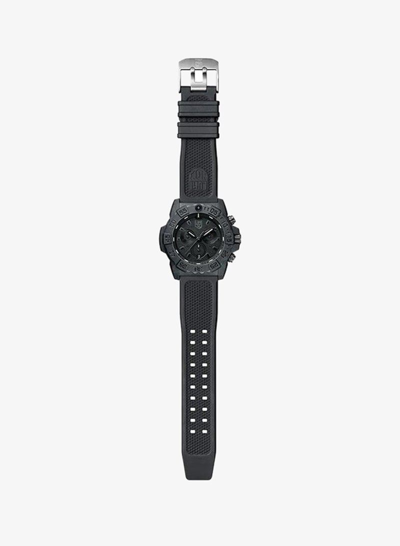 Luminox Men's Chronograph Round Shape Rubber Wrist Watch XS.3581.BO - 45 Mm - Image 5