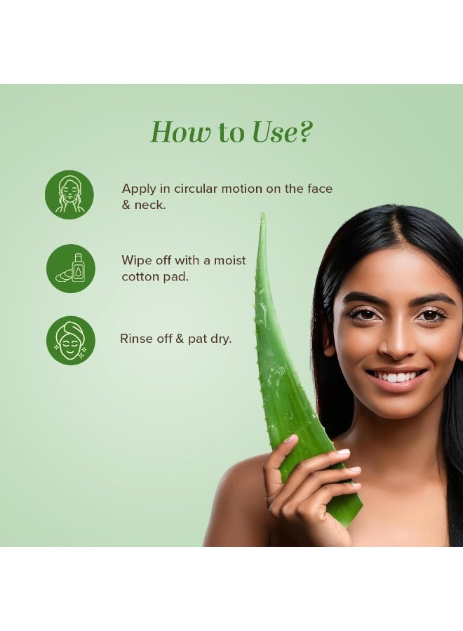 Khadi Natural Cucumber and Aloe Vera Cleansing Milk 210ml for All Skin Types - Image 5