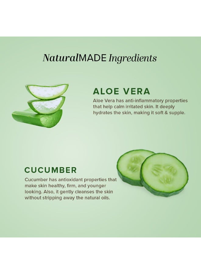 Khadi Natural Cucumber and Aloe Vera Cleansing Milk 210ml for All Skin Types - Image 3