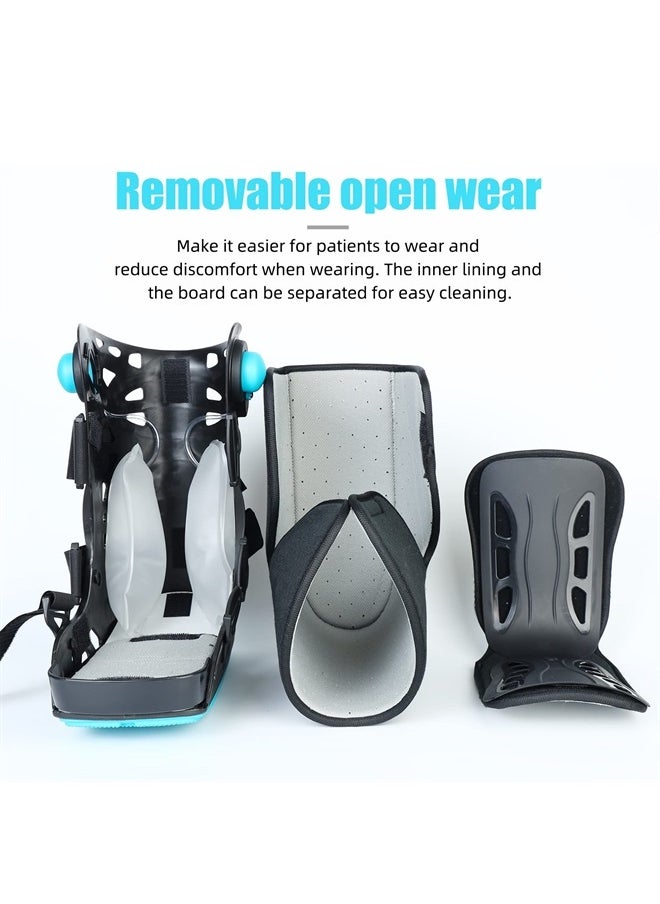 GHORTHOUD - Inflatable Walker Boot, Air Cam Walker Fracture Boot, Short Walker Brace Walking Boot Orthopaedic Boot for Sprained Ankle, Foot Pain Recovery, Stress Fracture, Broken Foot, Achilles Tendonitis (Large) - Image 1