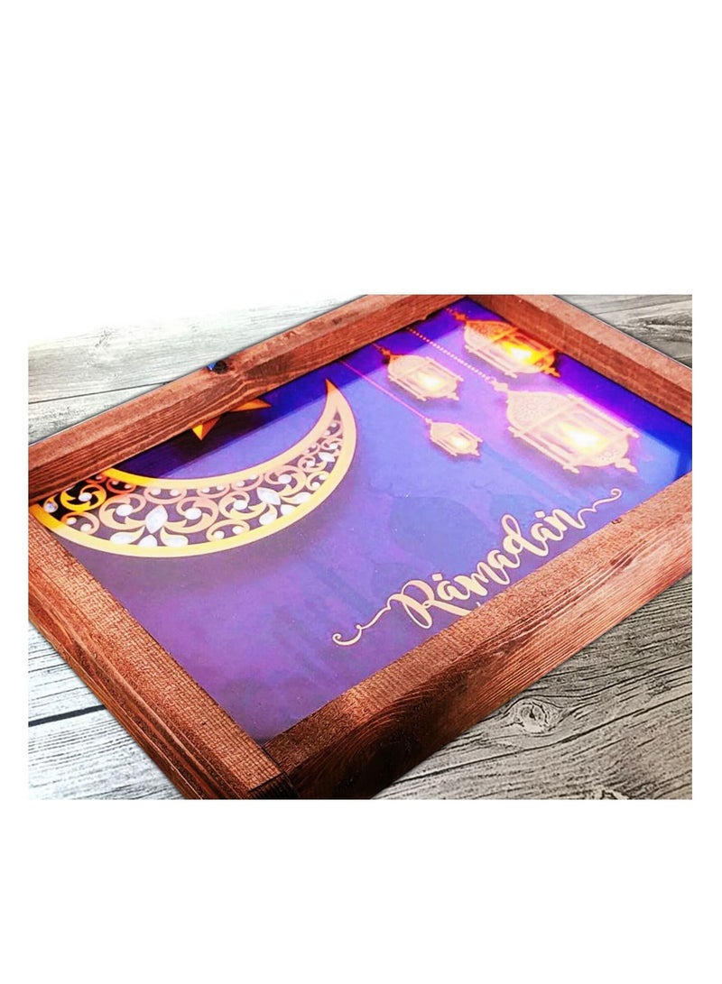 Luminous wooden tray, Ramadan shapes (Figure 9) - Image 2