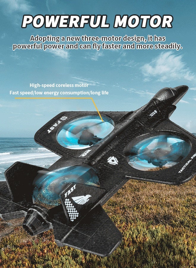 Remote Control RC Plane, Foam Quadcopter Fighter, Easy-to-Fly Glider with Headless Mode & Aerial Stunts for Kids & Adults - Image 4