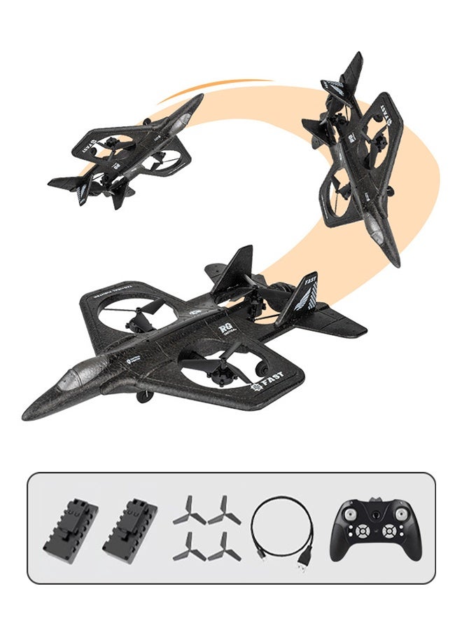 Remote Control RC Plane, Foam Quadcopter Fighter, Easy-to-Fly Glider with Headless Mode & Aerial Stunts for Kids & Adults - Image 1