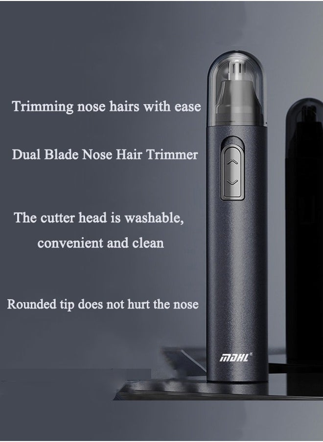 MDHL - MDHL Ear and Nose Hair Trimmer Clipper Painless Eyebrow and Facial Hair Trimmer for Men and Women, Battery-Powered for Easy Cleaning - Image 1