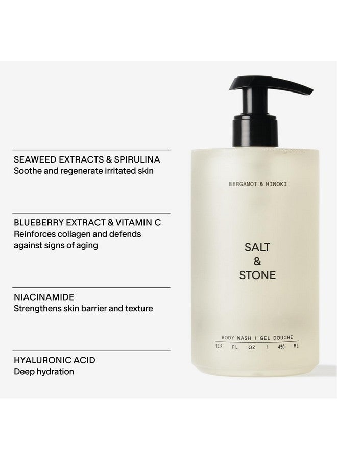 Salt & Stone Body Wash with Antioxidants for Deep Moisture | For Women & Men, Sulfate, Paraben, & Dye Free, Leaving Skin Soft and Hydrated - 15.2 fl oz - Image 4