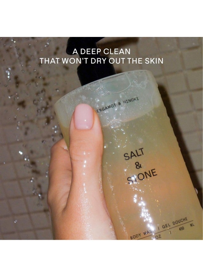 Salt & Stone Body Wash with Antioxidants for Deep Moisture | For Women & Men, Sulfate, Paraben, & Dye Free, Leaving Skin Soft and Hydrated - 15.2 fl oz - Image 3